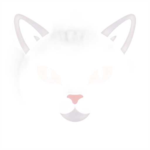 cat with cat line art - icon | sticker