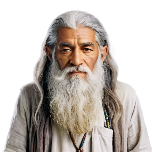 Ghrandalf dressed as an indian guru - icon | sticker