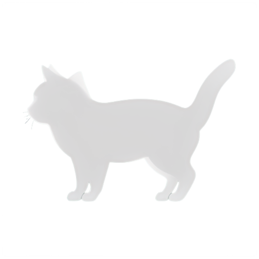 cat with sky line art - icon | sticker