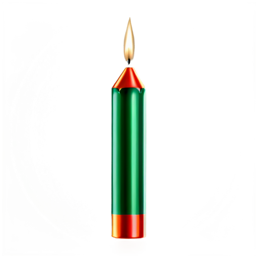 firecracker icon, realistic, emerald colors - icon | sticker