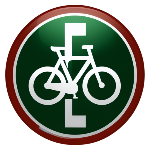 bike lane logo transparent - icon | sticker