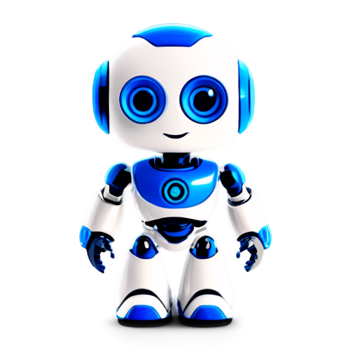 chatbot white ai mini mascot - icon | sticker