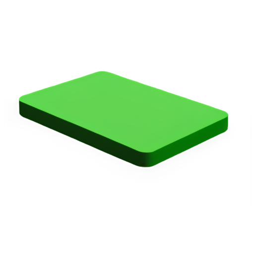 Design an icon that features various mattress shapes (rectangles) with indicators for length, width, and height. You could use simple lines to illustrate different dimensions and label them with small text or arrows. Incorporate green tones to maintain consistency with the overall design. - icon | sticker