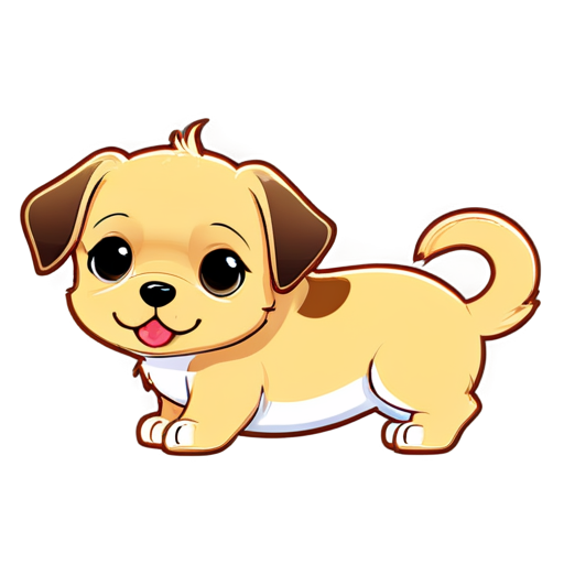 small cute dog - icon | sticker