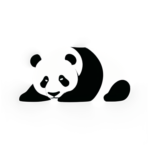 Sleeping panda - icon | sticker