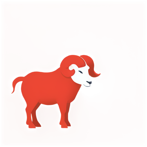 a humorous take on Aries, showcasing their hot-tempered side. - icon | sticker