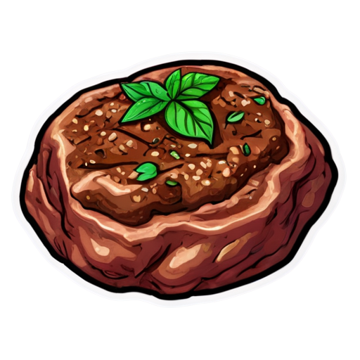 A large chunk of am-hamni meat baked with am-amen herbs. - icon | sticker