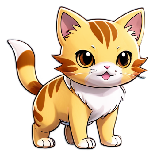 pokemon style cat - icon | sticker