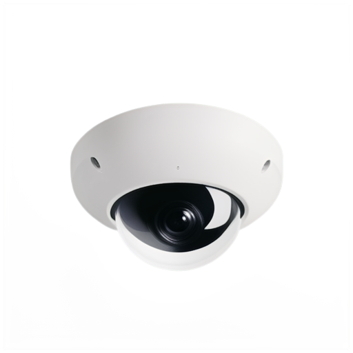 imagine a CCTV camera on a white background with a sight reflected in the lens - icon | sticker