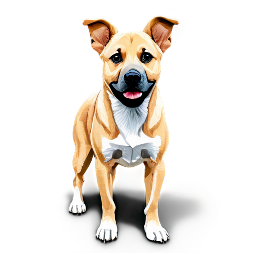 dog, cartoon - icon | sticker