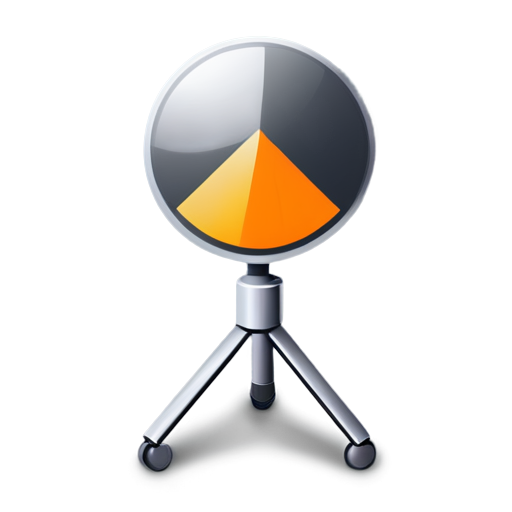 Create logo for a Telegram bot called "Event Radar", designed to connect event organizers and performers. The logo must contain a robot, microphone, compass, candy. Turn on an inconspicuous icon in or near the radar indicating music or performance, for example, a microphone or a musical note. Warm, attractive colors such as shades of orange and dark gray should be used in the color palette. The font for the designation of the "Event Radar" should be clear, bold and modern, located under or around the radar symbol in order to be understandable at small sizes. - icon | sticker