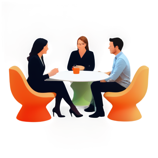 group of friends chatting in a room - icon | sticker