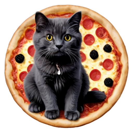 kitty pizza - icon | sticker