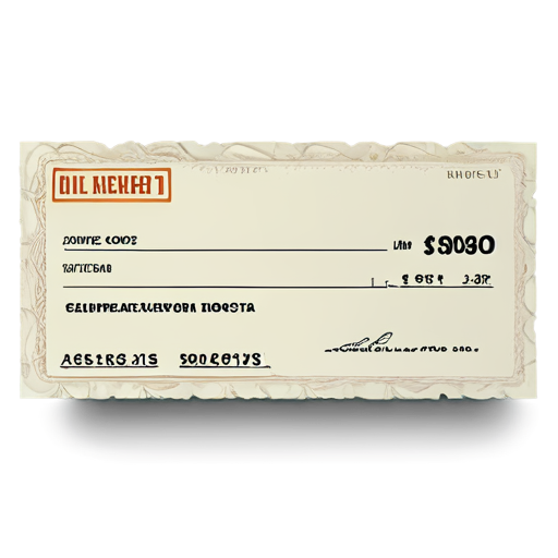 curled purchase cheque on a transparent background - icon | sticker