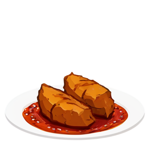 Am havnik meat cooked on red-hot yam stones with yam spices. - icon | sticker