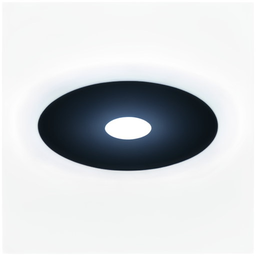 diamond-shaped 3D shape the background of a gaping black hole surrounded by rays of light - icon | sticker