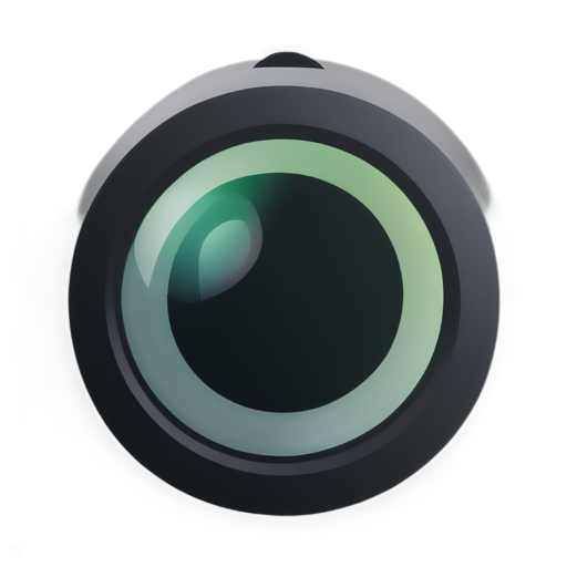 photo camera with two lenses - icon | sticker