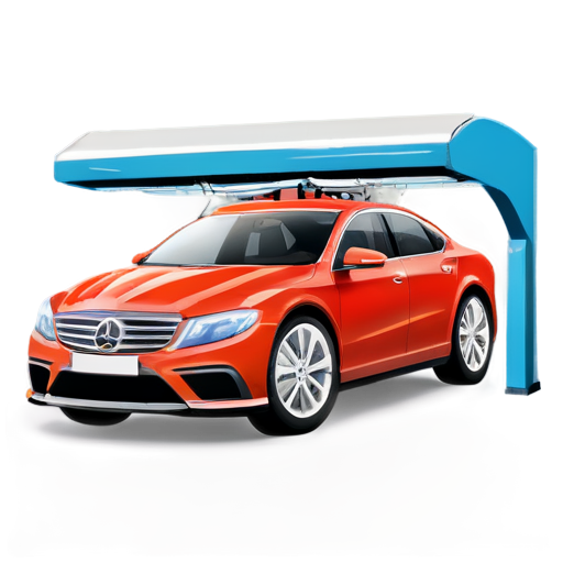 Portal car wash is drying cars - icon | sticker