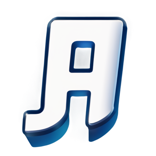 A bold, uppercase letter "H" as the central element. The icon should be easily recognizable at small sizes, like a favicon, so the "H" should remain simple and not overly complex. The icon should be white on a blue background - icon | sticker