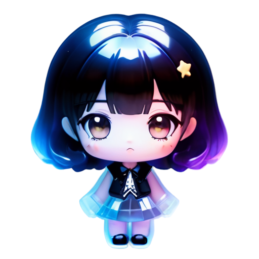 goth anime girl - icon | sticker