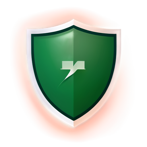 A shield-shaped icon with a modern, minimalistic design. In the center of the shield, a simple checkmark symbolizes protection and safety. The checkmark should be prominent and colored in a calming, trust-inducing green (#4CAF50). The shield itself should have a subtle gradient from dark blue (#2C3E50) to lighter blue (#31708E), conveying a sense of security and stability. The overall style should be clean and bold, with no excessive details, making it easily recognizable at small sizes. - icon | sticker