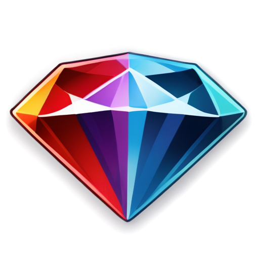 diamond icon for 2d merge game, playrix style - icon | sticker