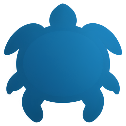 blue turtle - icon | sticker