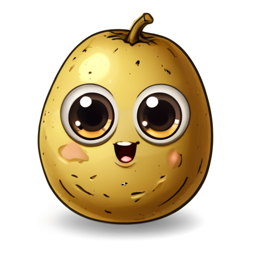 potato with eyes - icon | sticker