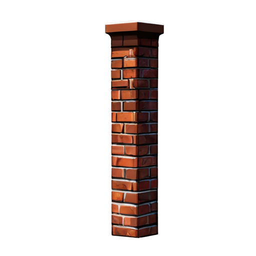 chimney, smoke, chimney pipe, brick pipe, brick pipe - icon | sticker