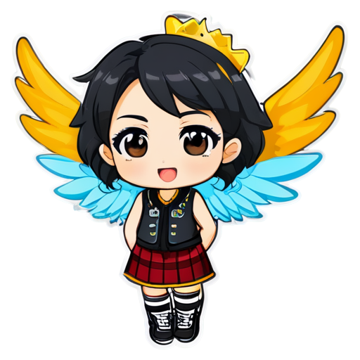 Chav amai wing baked with crispy slices of hamnya. - icon | sticker