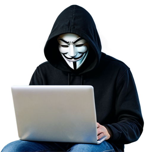 hacker anonymous thinking - icon | sticker