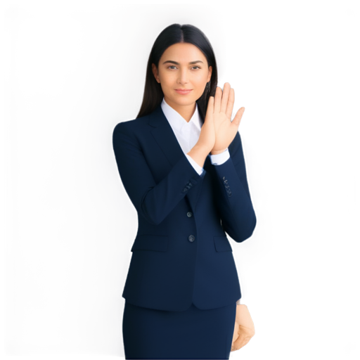 business woman with six hands like shiva - icon | sticker