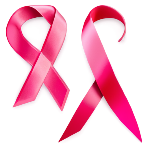 A hot pink ribbon - icon | sticker