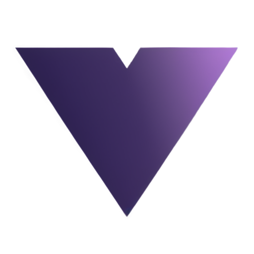 Purple Heart and shyness Together with the rotated triangle - icon | sticker