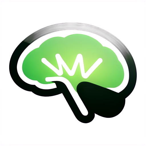 The word Grow written in a brain icon shape - icon | sticker