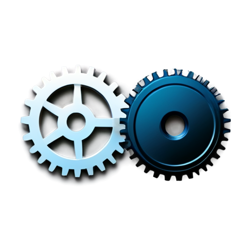 app icon, Gear set, style: flat design , num: 1 - icon | sticker