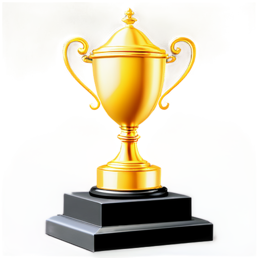 Trophy on a ranking podium - icon | sticker