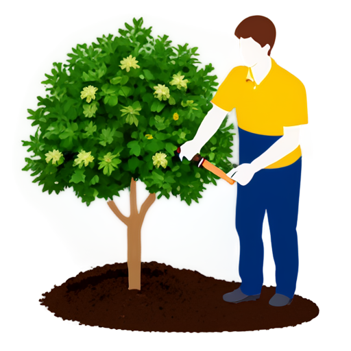 Monitoring garden staff tasks - icon | sticker