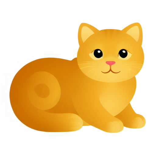 Croissant in the form of a cat - icon | sticker