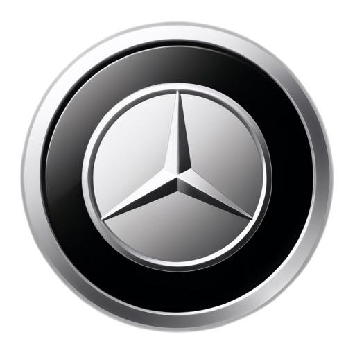 Mercedes-Benz Parking App with black background modern - icon | sticker