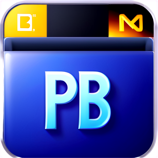 use PT letters and generate an app icon - icon | sticker