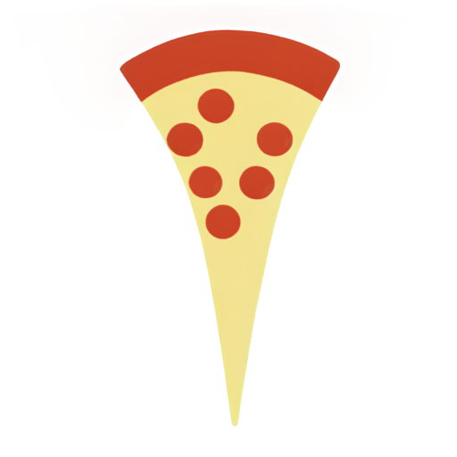 a pin marker map with as a pizza slice - icon | sticker