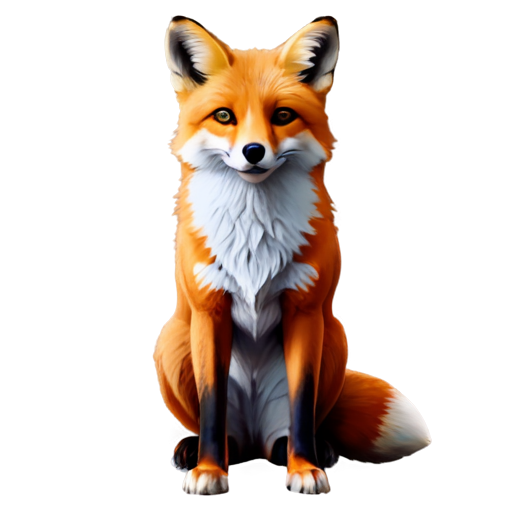 A beaultiful fox animated, that helps people to learn languages - icon | sticker