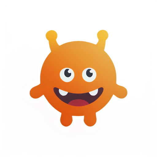 Abstract style sponge monster - icon | sticker