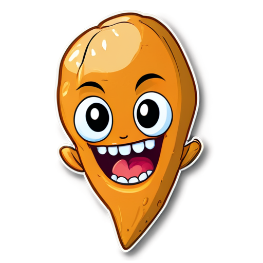 An appetiser of yam creature teeth, seasoned with yam spices. - icon | sticker