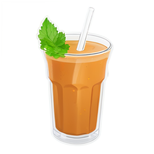 Yam fruit cocktail with yam juice and yam herbs. - icon | sticker