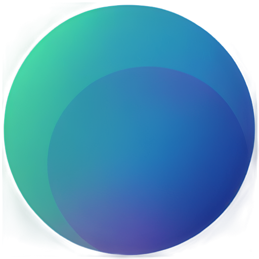 circle, gradient colours, some lines - icon | sticker