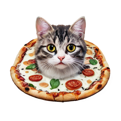 kitty pizza - icon | sticker