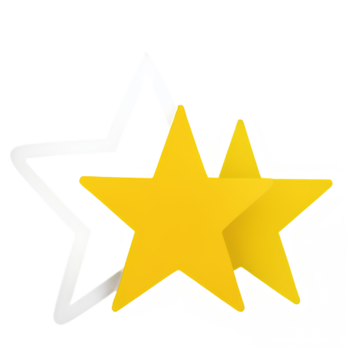 three yellow stars - icon | sticker