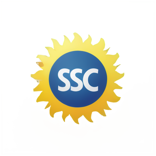 a technological sun with the letters TSC - icon | sticker